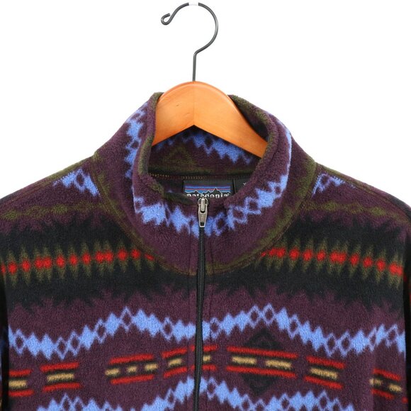 Patagonia Vintage 1994 Sacajawea Southwestern Print USA Fleece 1/2 Zip Jacket XL - Picture 3 of 9